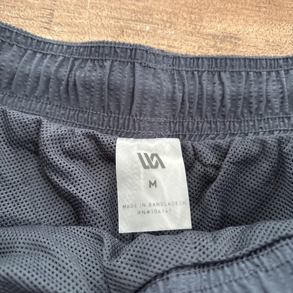 VRST Mens Swim Trunks Size M Blue Nylon Stretch Mesh Lined Pockets Drawstring
